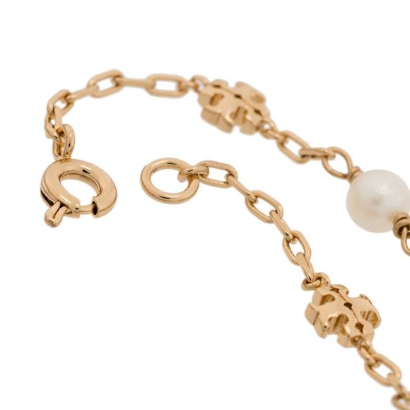 CLEARANCE: Tory Burch Kira Pearl Chain Bracelet (Brand New with Dust Bag) - Picture 5 of 7